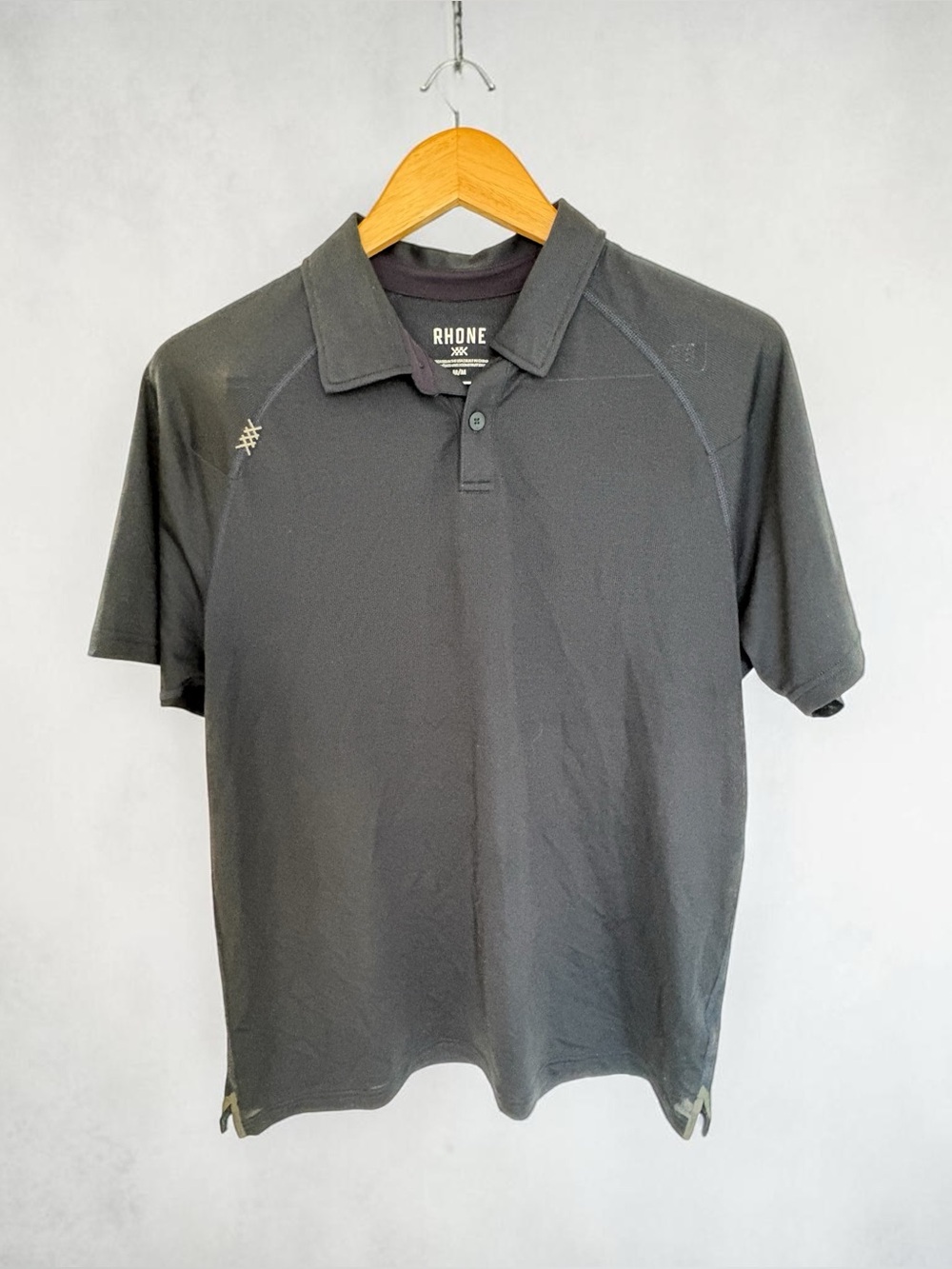RHONE Navy Short-Sleeve Performance Polo
